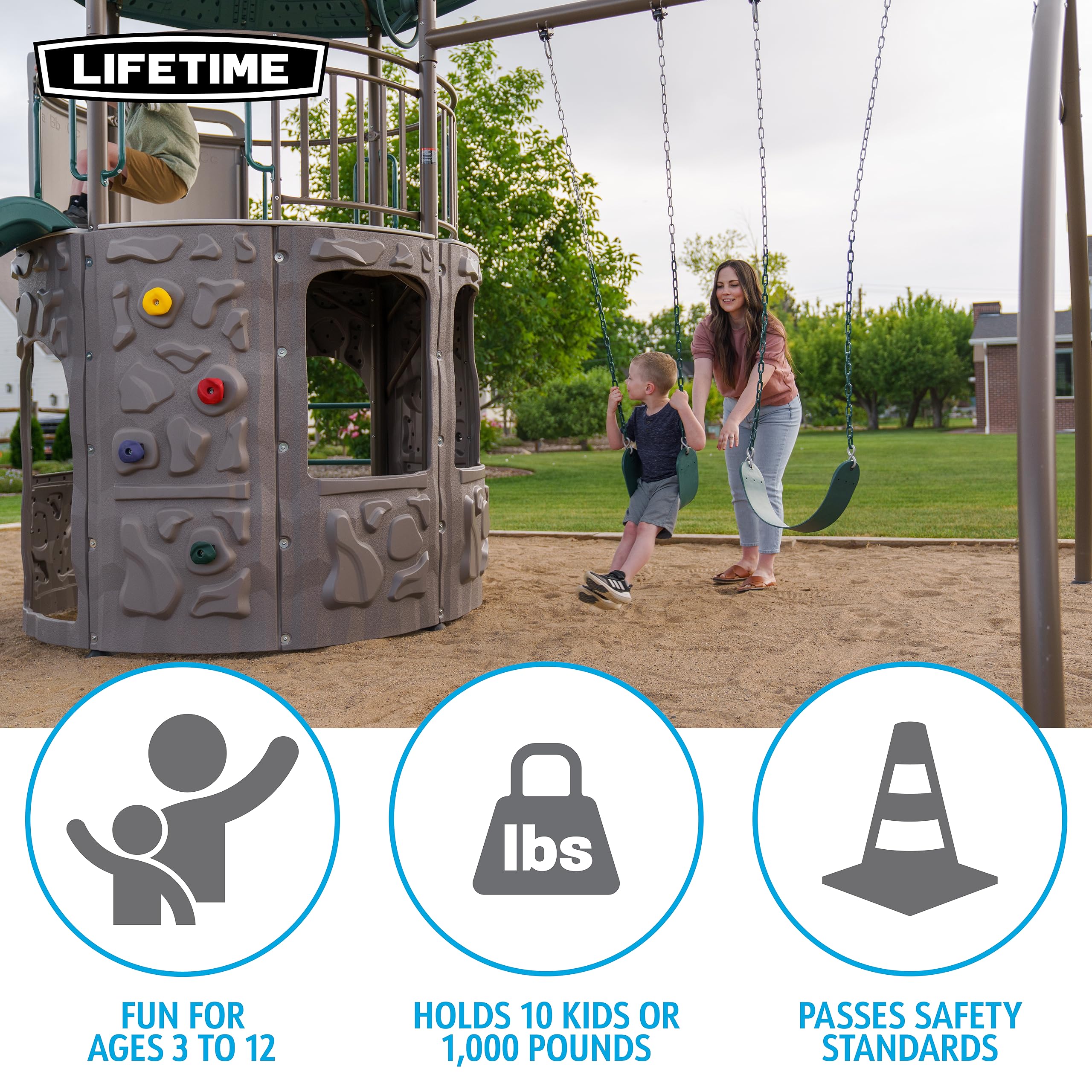 Lifetime Adventure Tower Swing Set Playset