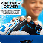 Franklin Sports Nfl Carolina Panthers Football - Youth Mini Football - 8.5'' Junior Size Ball - Spacelace Easy Grip Texture- Per