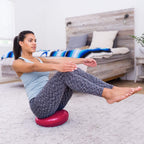 Prosourcefit Core Balance Disc Trainer, 14 Diameter With Pump For Improving Posture, Fitness, Stability, Red
