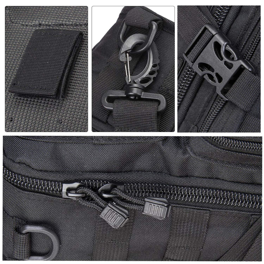 Hopopower Tactical Sling Bag Pack Military Assault Rucksack Shoulder Bag Backpack Chest Pack Handbag Waterproof For Travel Hikin