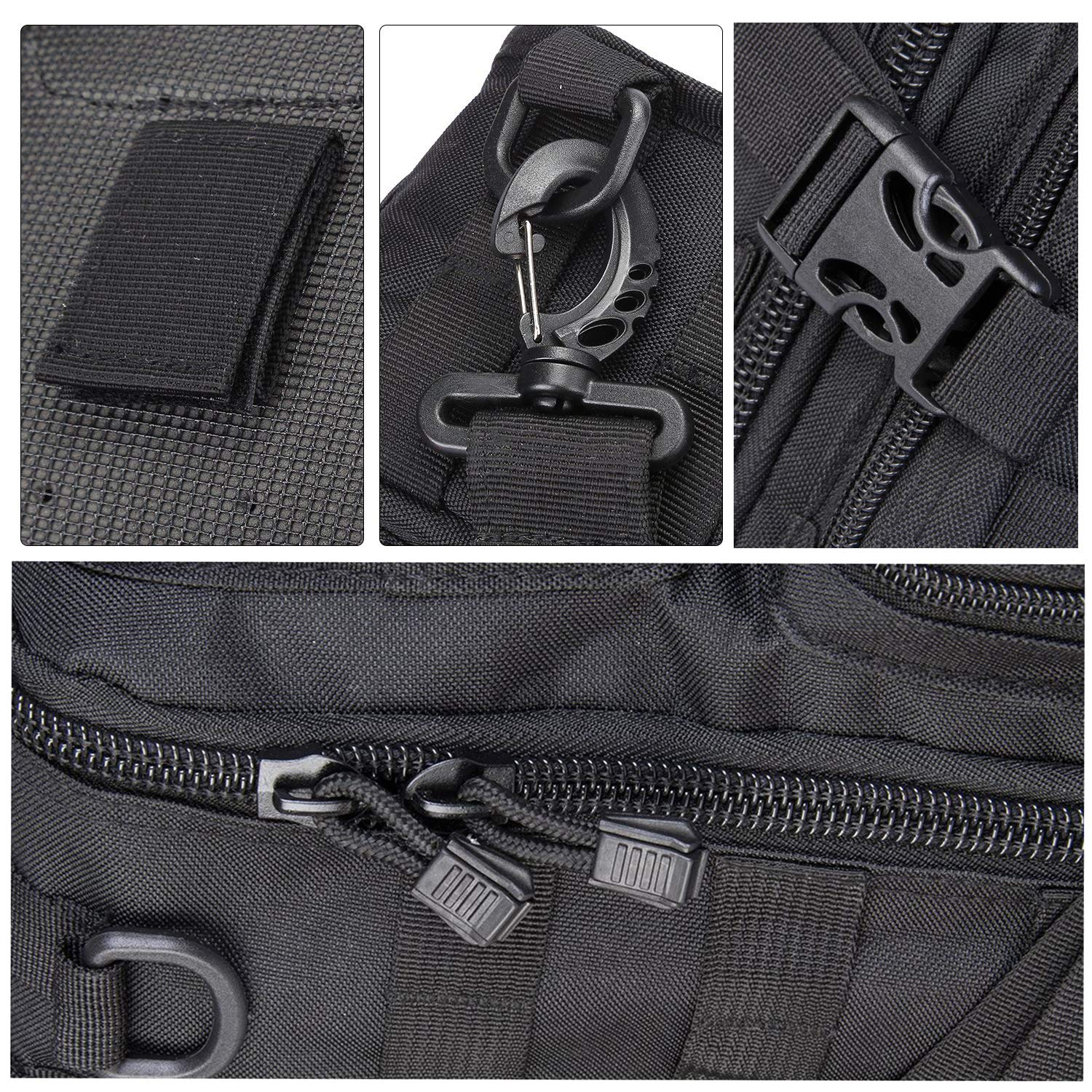 Hopopower Tactical Sling Bag Pack Military Assault Rucksack Shoulder Bag Backpack Chest Pack Handbag Waterproof For Travel Hikin