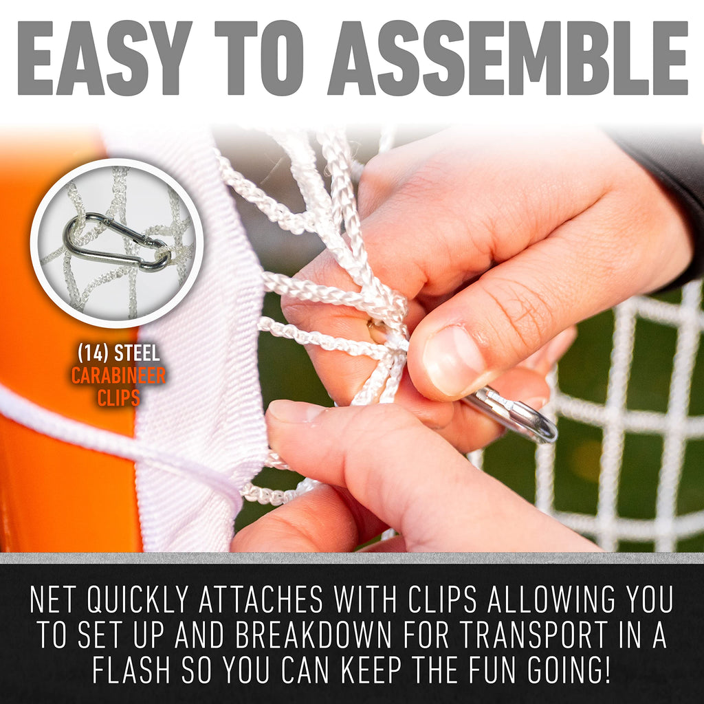 Franklin Sports Lacrosse Backstop Net - Lax Goal Extra Large Durable Net For Shooting Training + Practice - - 12' X 9'