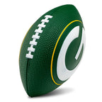 Franklin Sports Nfl Green Bay Packers Football - Kids Foam Football - Soft Football - Mini Size - Perfect For Gameday - 8.5'' 3D
