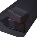 Fitvids Set of 2 High Density Yoga Blocks, 9x6x4 Each, Pair (Black)