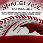 Franklin Sports Arkansas Razorbacks Foam Football - Youth Mini Football For Kids - 8.5'' Junior Soft Foam Ball - Spacelace Easy