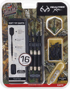 Fat Cat Realtree Hardwoods Hd Camo Soft Tip Darts With Storage/Travel Case, 16 Grams