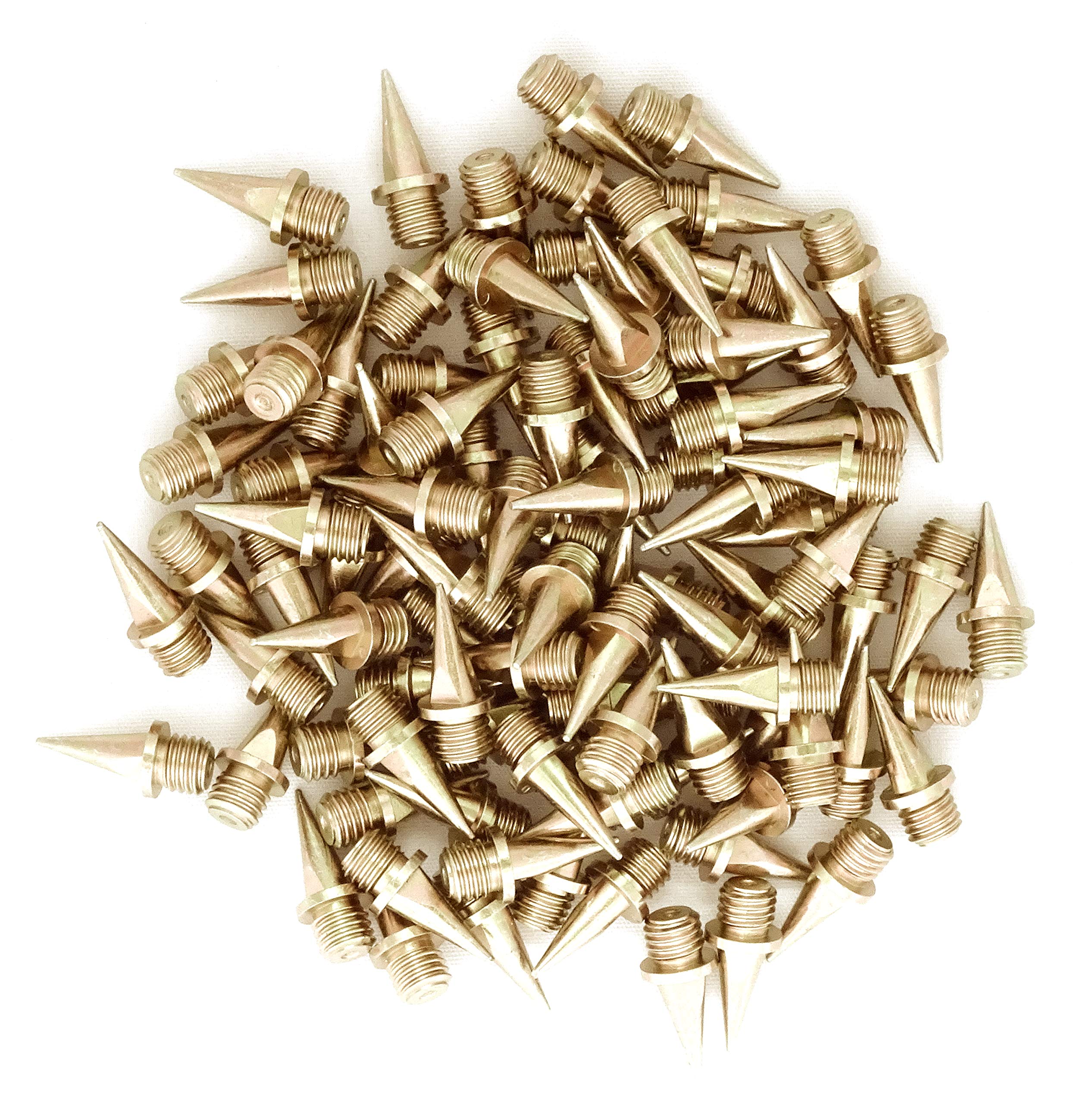 Ecospikes Stainless Steel Track And Cross Country Spikes (1/2 '' Gold, 80X)
