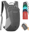 ZOMAKE Ultra Lightweight Packable Backpack 18L, Small Foldable Hiking Backpacks Water Resistant Folding Daypack for Travel(Black