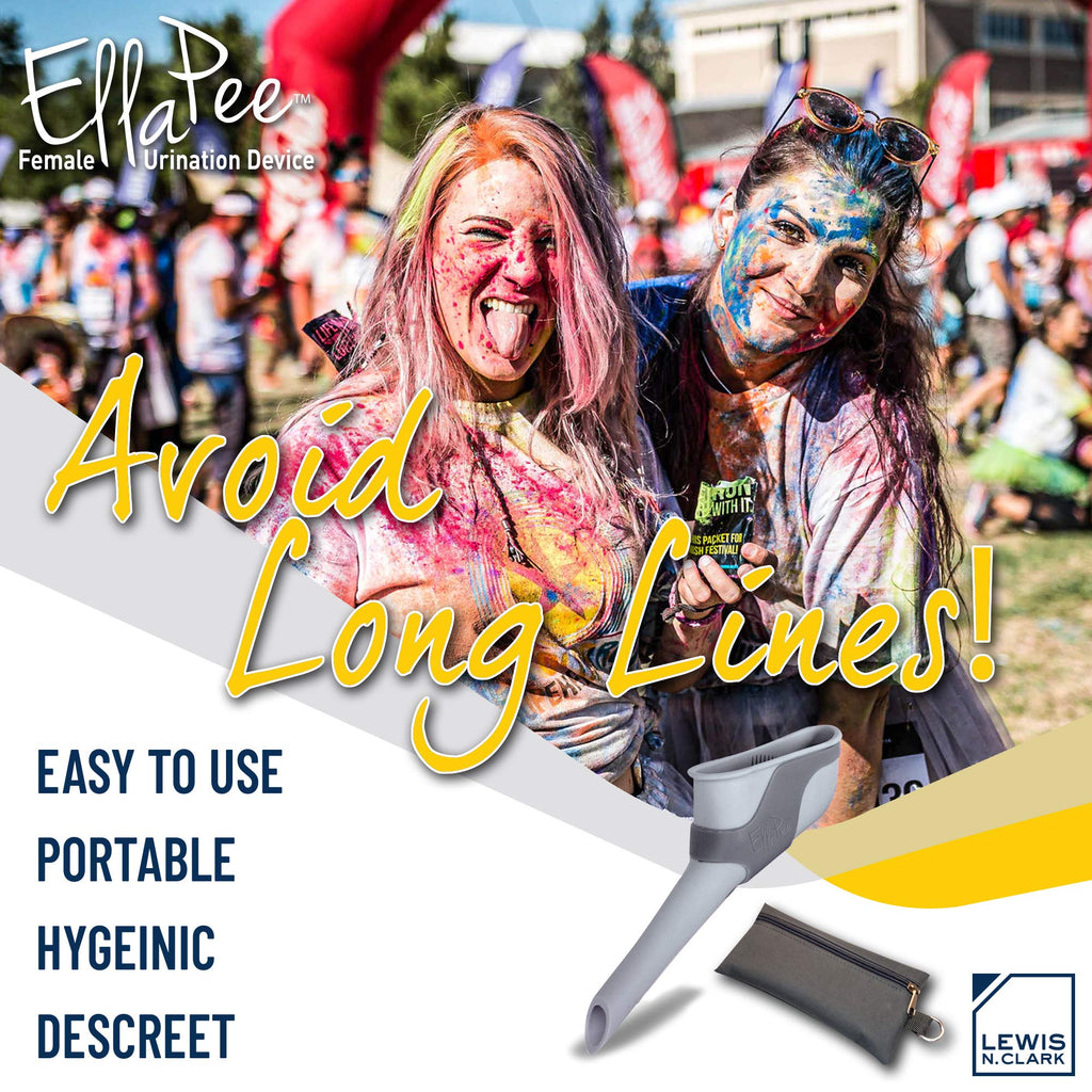 Ellapee Womens Urinal Funnel Female Urination Device For Women, Camping Accessories, Hiking, Outdoor Activities & More With Medi