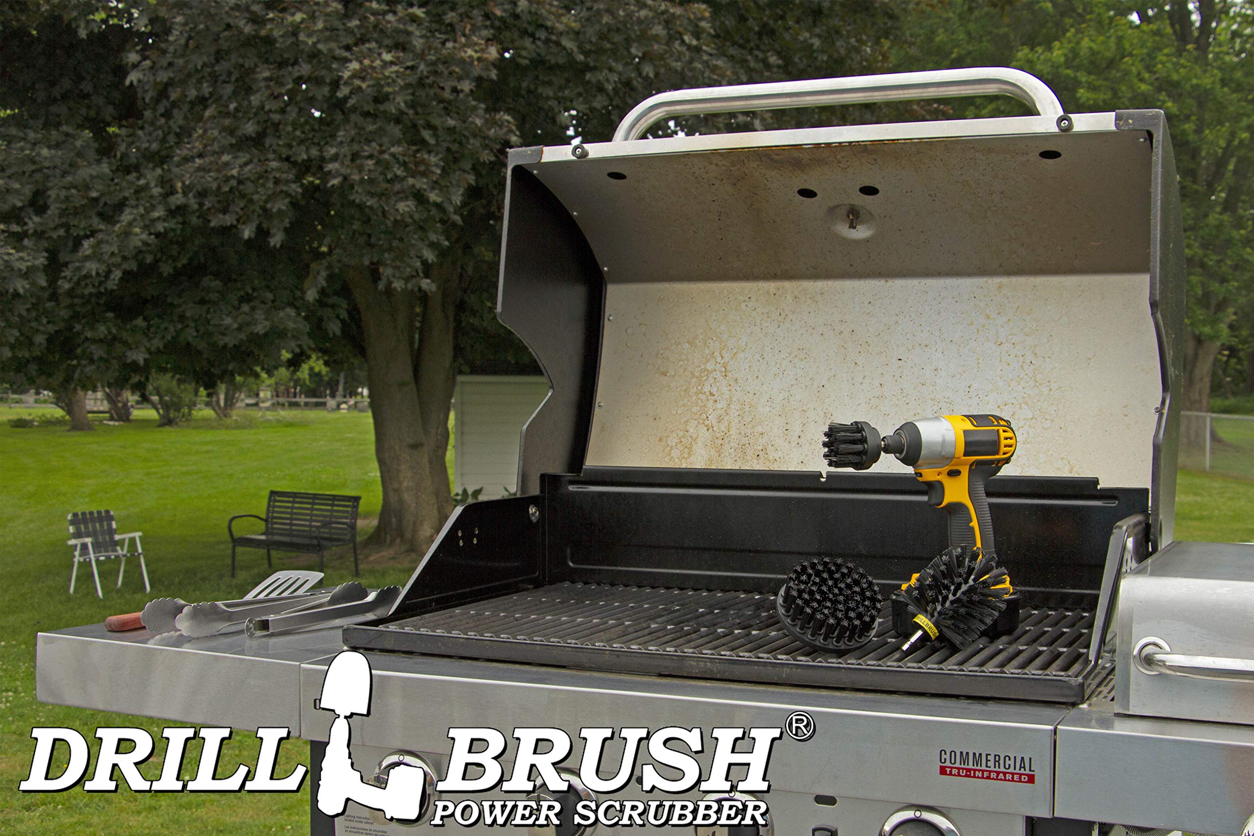 Cleaning Accessories - Industrial Brush - Baked On Food Remover - Electric Smoker - Smokers And Grills - Drill Brush - Bbq Clean