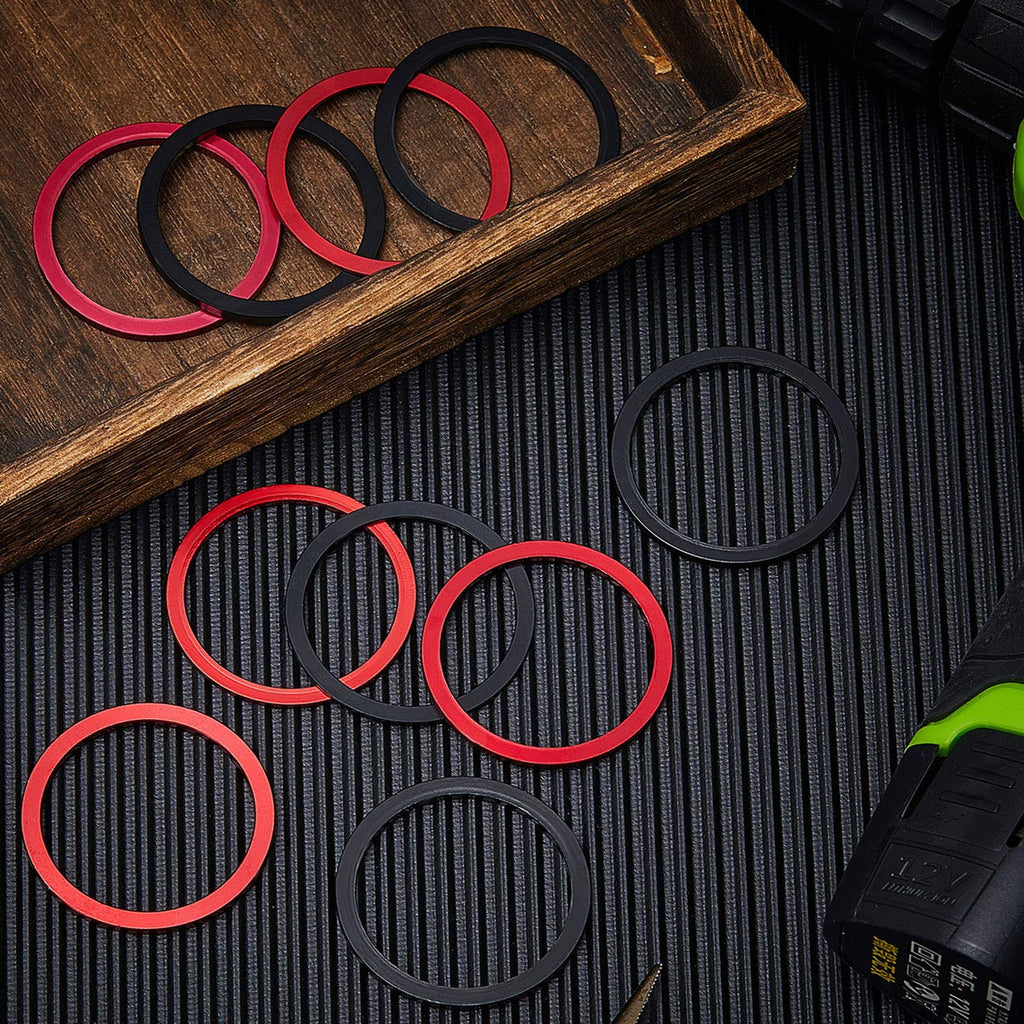 Frienda 10 Pieces Bike Bicycle 7 8 9 10 11 Speed Cassette Washer Anodized Aluminium Alloy Flywheel Hub Washer 1Mm 1.5 Mm 2 Mm 2.