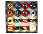 Japer Bees Billiard Ball Marble Dark 2-1/4'' Regulation Size&Weight Complete 16Balls