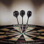 Elkadart Wizard 80% Tungsten Steel Tip Darts With Storage/Travel Case, 19 Grams, Silver