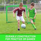 Gosports Team Tone 4 Ft X 3 Ft Portable Soccer Goal For Kids - Pop Up Net For Backyard - Bright Green