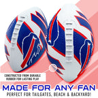 Franklin Sports Nfl Buffalo Bills Football - Youth Football - Mini 8.5'' Rubber Football - Perfect For Kids - Team Logos And Col
