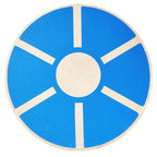Balancefrom Non-Slip Wooden Wobble Balance Board Core Trainer 15.55-Inch Diameter With 360 Rotation For Stability Training (Blue