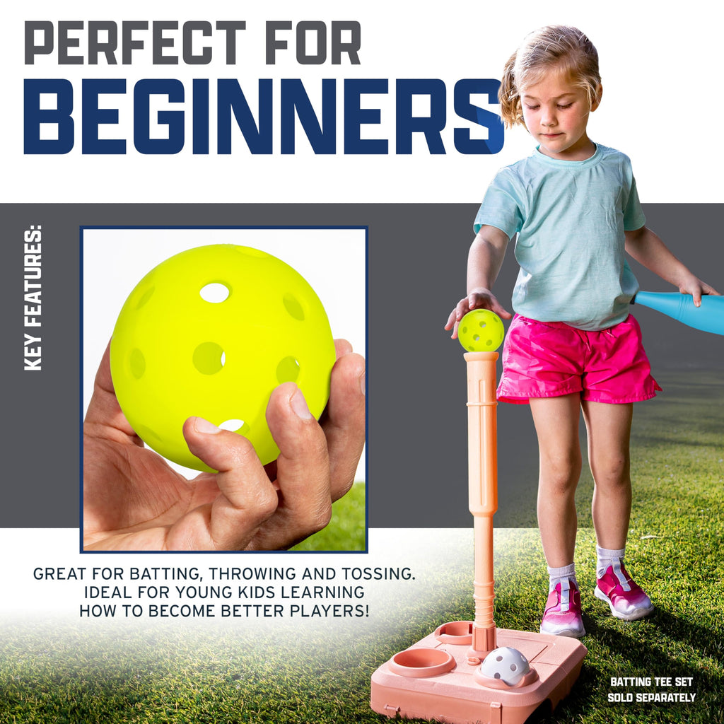 Franklin Sports Jumbo Kids Plastic Bat & Ball - Usa Softball - Backyard Bat With Large Barrel For Kids + Toddlers, 24''