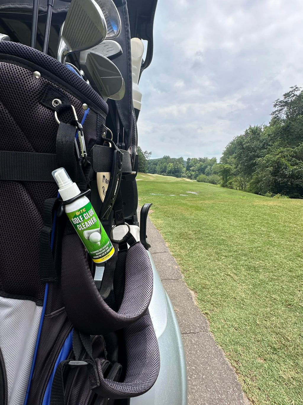 Bite Golf Club And Grip Cleaner  Keeps Clubs, Irons, And Drivers Clean  Use With Cloth, Brush, Or Bottle Brush Refill  Restore G