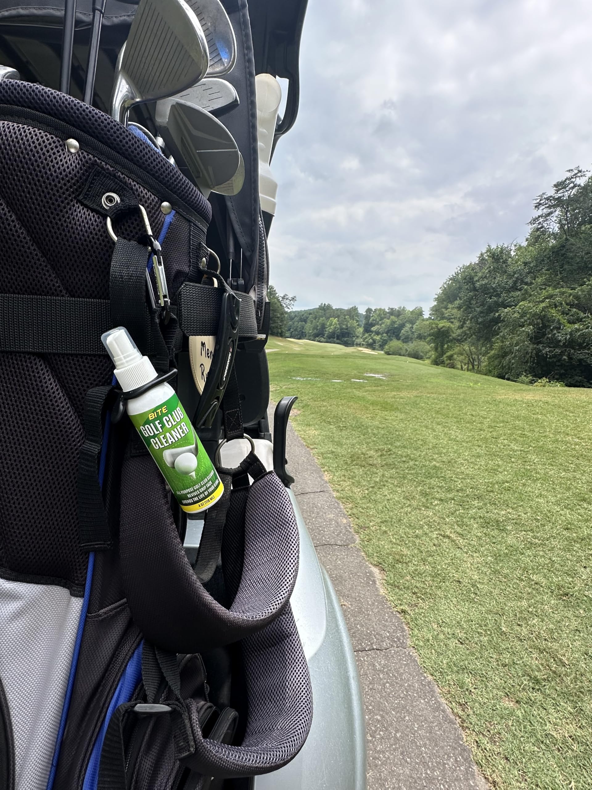 Bite Golf Club And Grip Cleaner  Keeps Clubs, Irons, And Drivers Clean  Use With Cloth, Brush, Or Bottle Brush Refill  Restore G