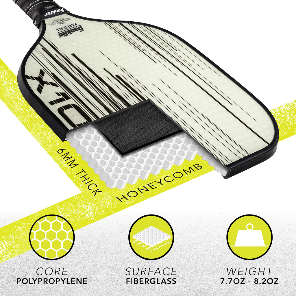 Franklin Sports Pickleball Paddle - X-1000 Polypropylene Core Pickleball Racket - Official Usa Pickleball (Usapa) Approved Pickl