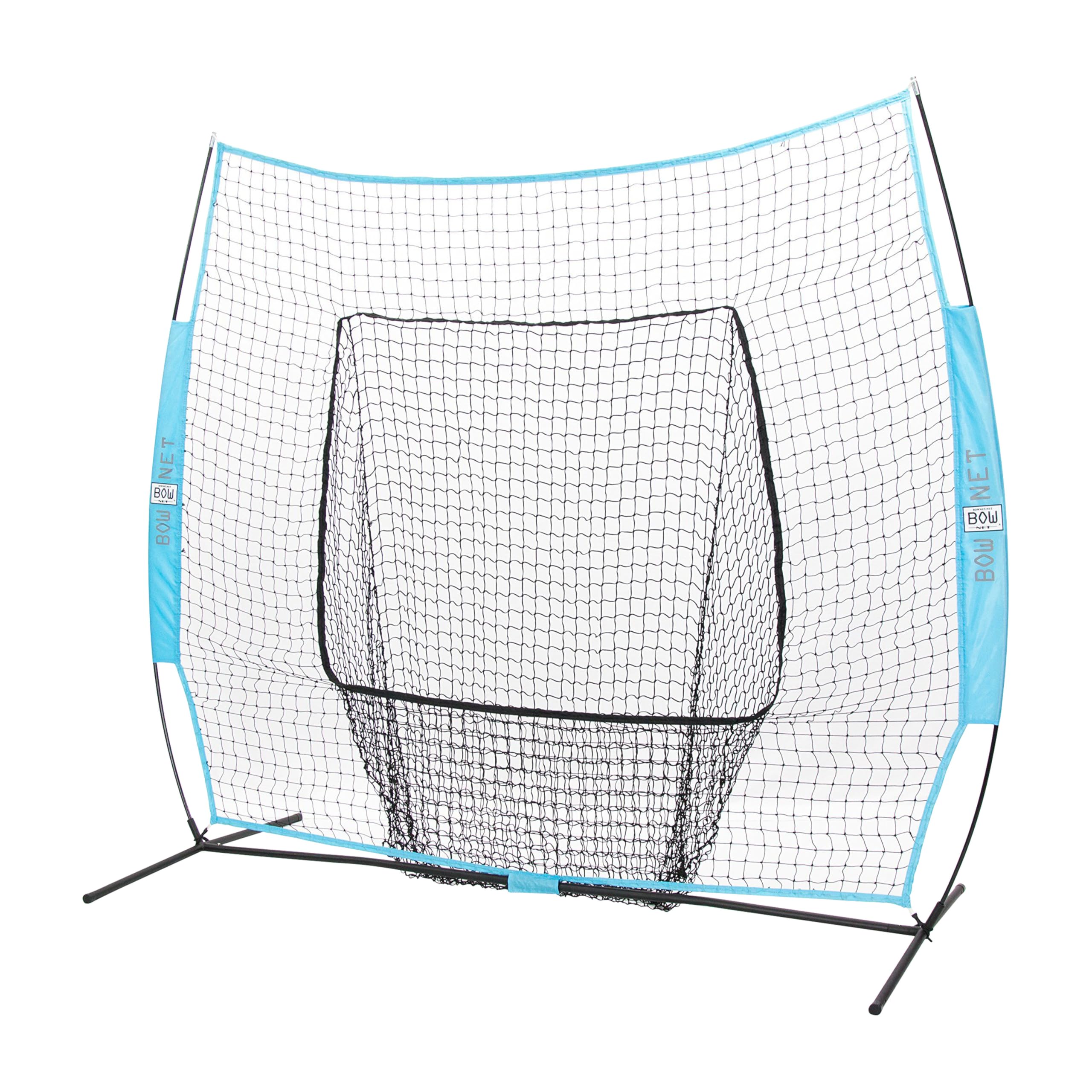 Bownet Big Mouth Replacement Net 7 x 7 - Columbia Blue Durable Practice Net - Fits Original 7x7 or Big Mouth - Perfect for Tra