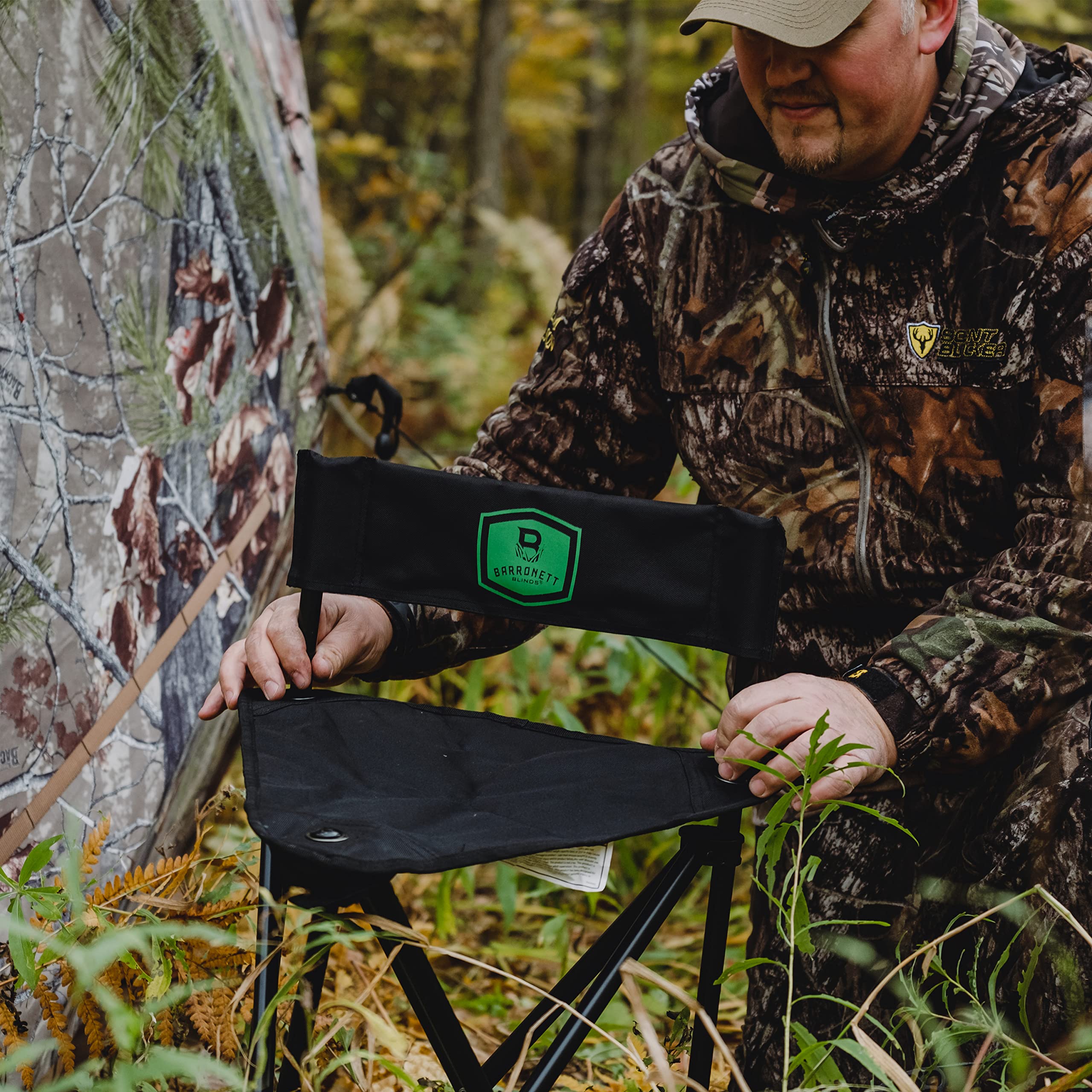 Barronett Blinds Bc100 Folding Hunting Chair, Black