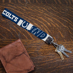 Rico Industries Nfl Football Indianapolis Colts Standard Wrist Lanyard Key Chain, Cute Wristlet Strap Keychain Holder For Women