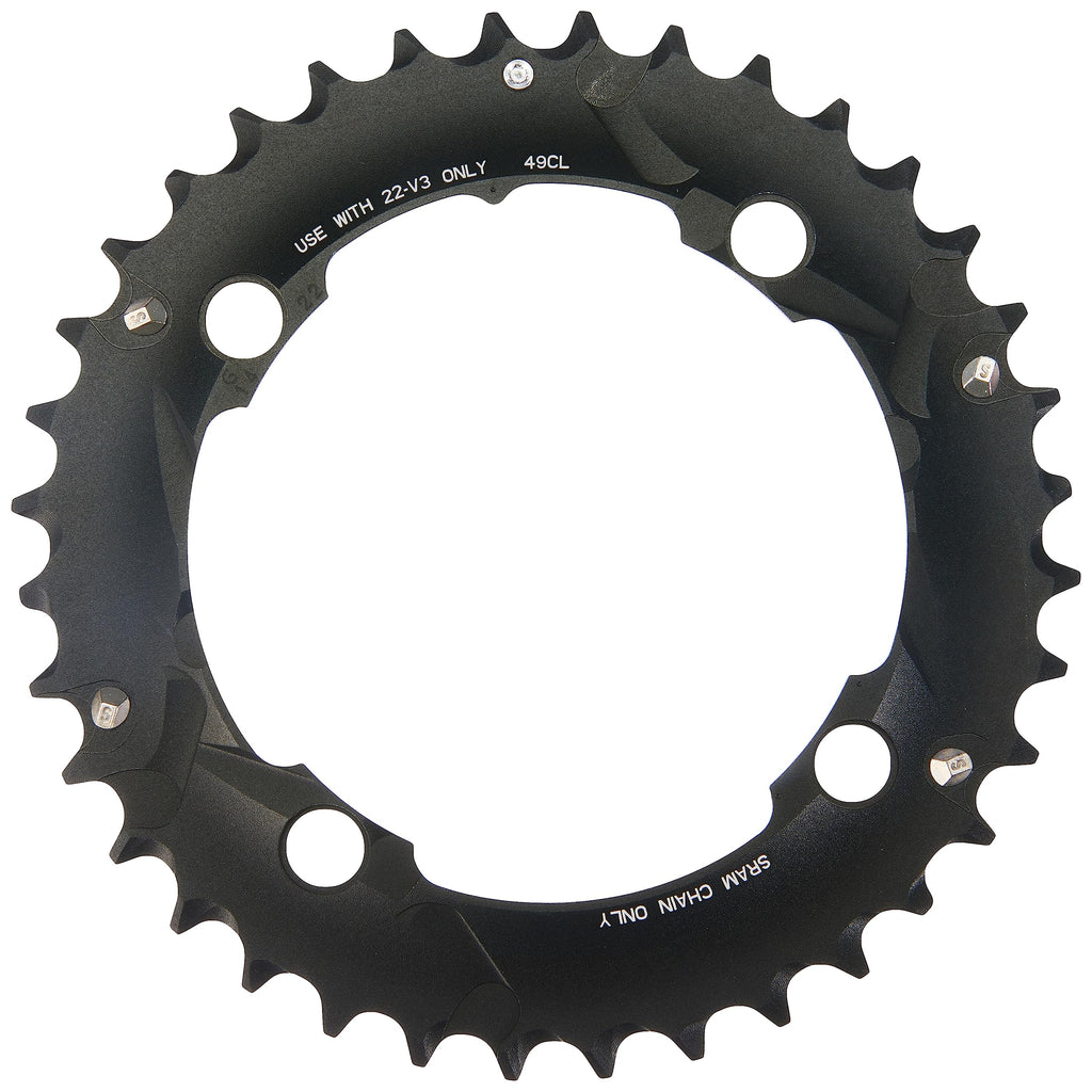 Sram/Truvativ X0 And X9 36T 104Mm Bcd 10 Speed Gxp Chainring With Long Over-Shift Pin, Use With 22T