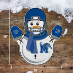 Rico Industries Ncaa Memphis Tigers Snowman Shape Cut Pennant - Home And Living Room D  Cor - Soft Felt Ez To Hang