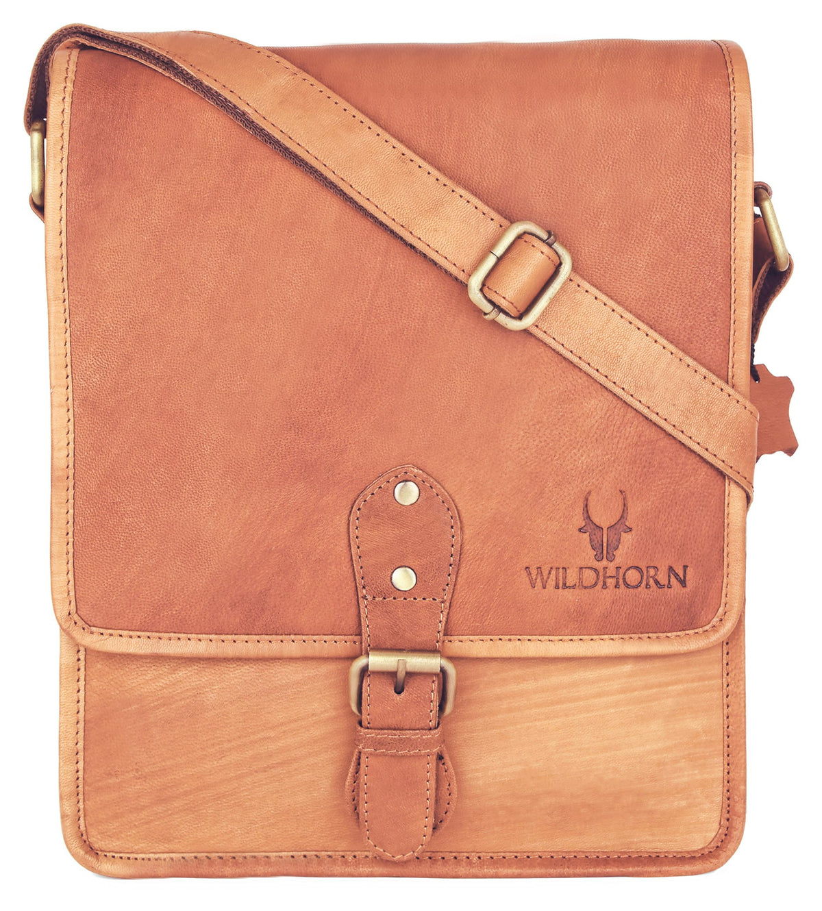 Wildhorn Genuine Leather Sling Bag For Men | Stylish, Durable & Spacious | Buckle Closure | Adjustable Strap | 1Year Warranty