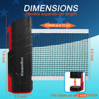 Comesee Retractable Ping Pong Net For Any Table, Table Tennis Nets And Posts Equipment For Replacement (Black)