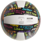 Molten Volleyball Positions Recreational Volleyball, Black/Neon Colors, Official, Ms500-Vbp