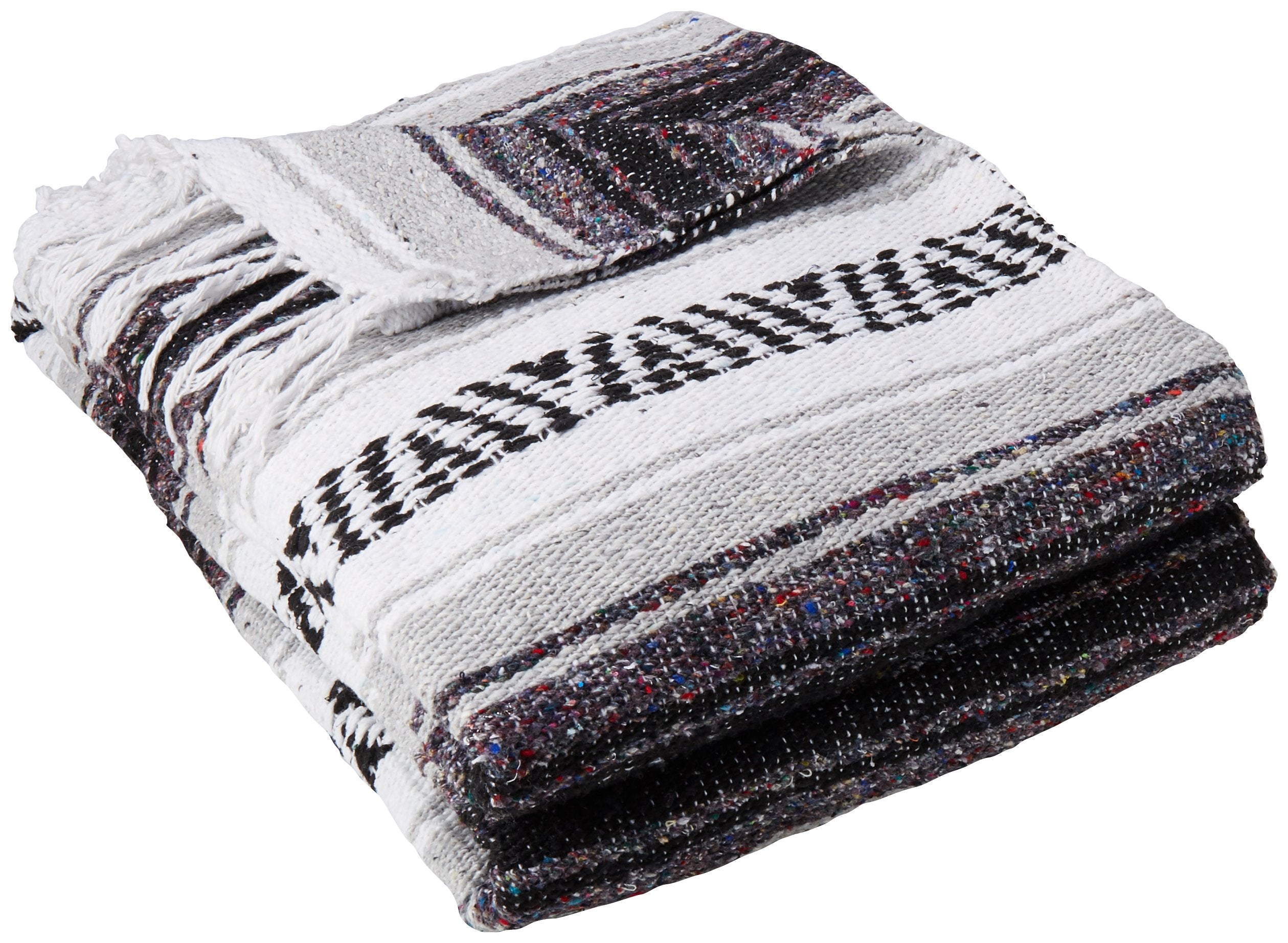 YogaDirect Deluxe Mexican Yoga Blanket, Gray, 76-Inch x 57-Inch