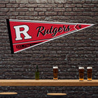 Rico Industries Ncaa Rutgers Scarlet Knights Classic 12'' X 30'' Felt Wall D  Cor Pennant - Great For Home/Bed Room/Man Cave D