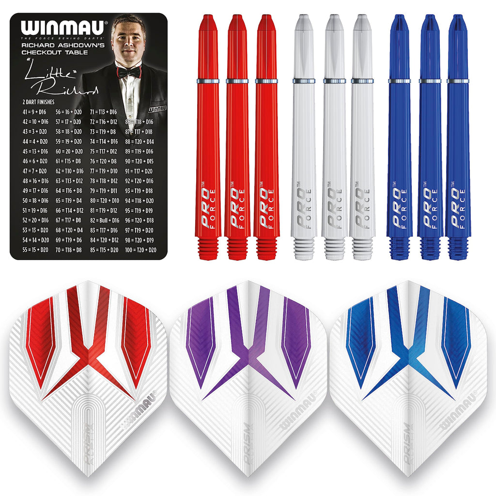Winmau Barbarian Pro 22 G Professional Tungsten Style Darts With Flights And Shafts (Waves)
