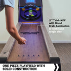 Hall of Games 108 Roll and Score with LED Lights and Electronic Scorer, Brown/Black,9 Foot
