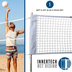 Franklin Sports Volleyball Set - Backyard Volleyball Net With Ball, Portable Net & Ground Stakes - Beach Or Backyard Outdoor Gam