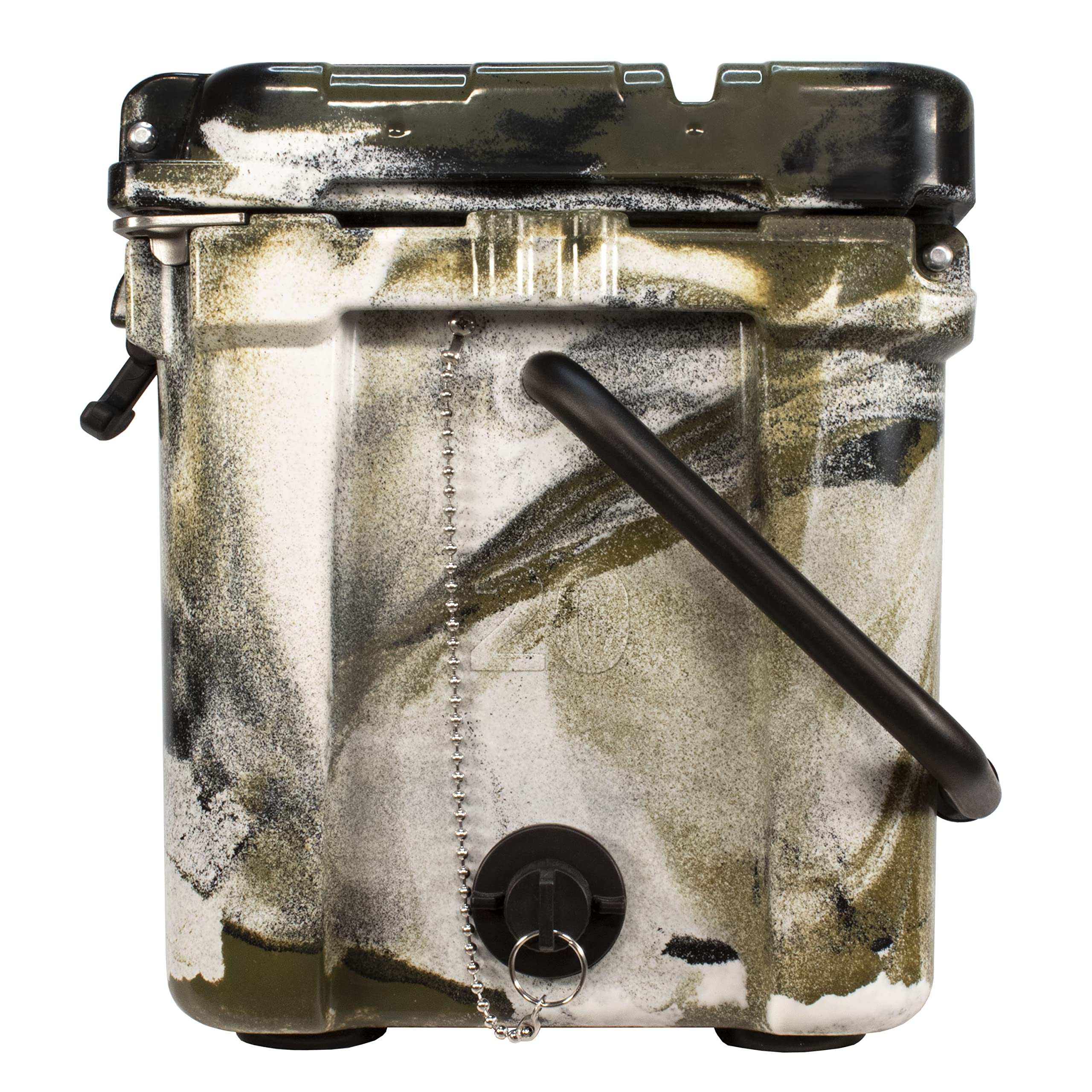 Frosted Frog Desert Camo 20 Quart Ice Chest Heavy Duty High Performance Roto-Molded Commercial Grade Insulated Cooler