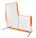 Champro Mvp Portable Lightweight Protective L-Screen, Baseball/Softball Pitcher'S Net, 7' X 7' Orange