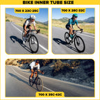Ultraverse Bike Inner Tube For 700X35-43C, 28 Inch Bicycle Wheel Sizes With 48Mm Presta Valve - Butyl Rubber Tubes For Road And