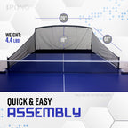 Ipong Carbon Fiber Table Tennis Ball Catch Net - Practice Net Attaches To Ping Pong Table For Ball Collection During Table Tenni