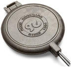 Rome 1028 Chuckwagon Waffle Iron, Cast Iron, One Size, Gray