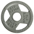 Hulkfit 2-Inch Iron Plate For Strength Training, Weightlifting, Single (5 Pounds), Silver