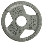 Balancefrom Olympic 2-Inch Cast Iron Plate Weight Plate For Strength Training And Weightlifting, 5-Pound, Single