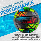 Franklin Sports Mystic Volleyball - Outdoor + Beach Volleyball - Backyard And Beach Ball Set - Synthetic Leather Cushioned - Air
