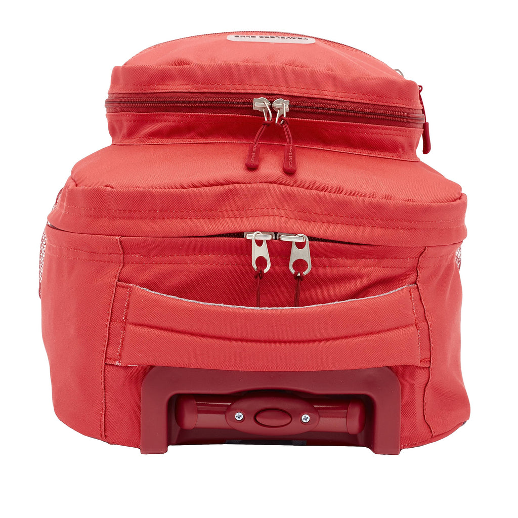 Travelers Club 18 Rolling Backpack with Shoulder Straps, Red