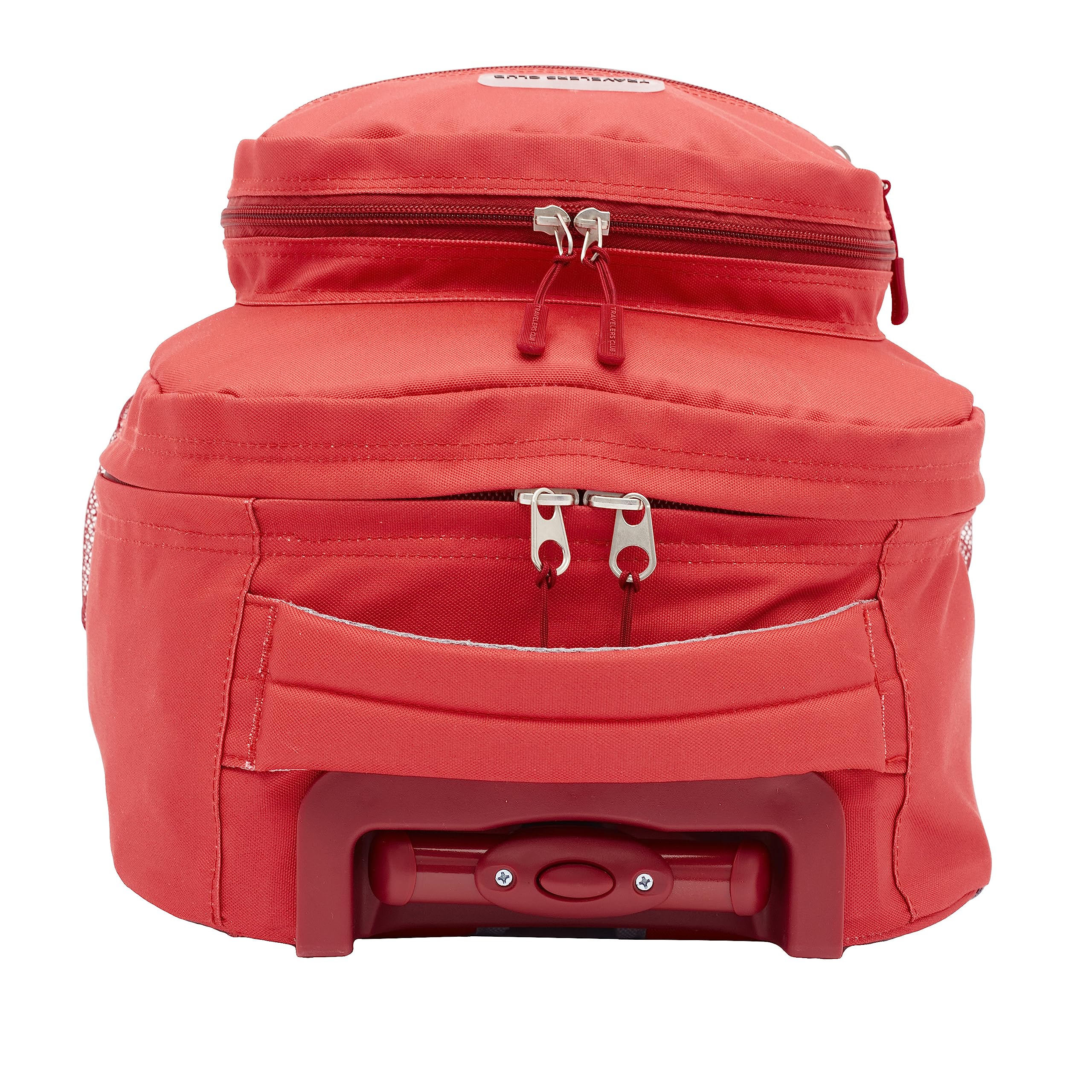 Travelers Club 18 Rolling Backpack with Shoulder Straps, Red