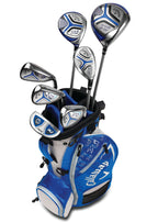 Callaway Golf Xj Junior Golf Set, Level 3, 7 Piece Set, Left Hand, Blue