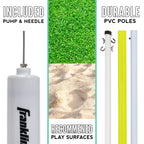 Franklin Sports Fun 5 Combo Outdoor Game Set - Backyard, Beach + Camping Games For Kids - Badminton, Volleyball, Flip Toss, Flyi
