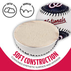 Franklin Sports Washington Nationals Mlb Team Baseball - Mlb Team Logo Soft Baseballs - Toy Baseball For Kids - Great Decoration